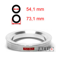 Aluminiums sentreringsringer for alu felger 73,1 - 54,1 mm ( 73.1 - 54.1 )